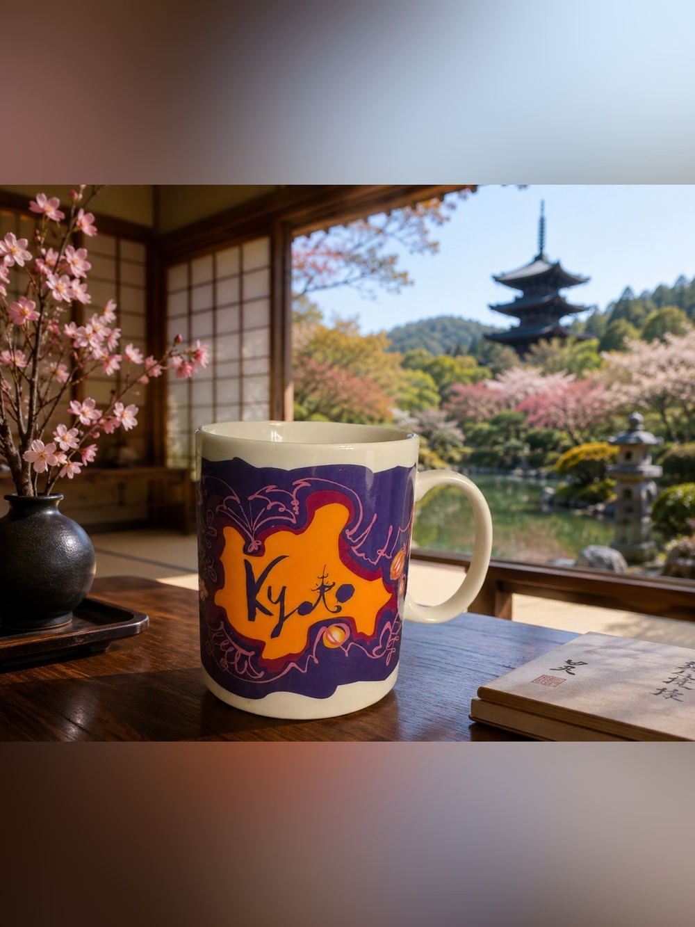 Kyoto Ceramic Rare Starbucks Kyoto Japan 2005 Collectible Mug Cup Made in Japan